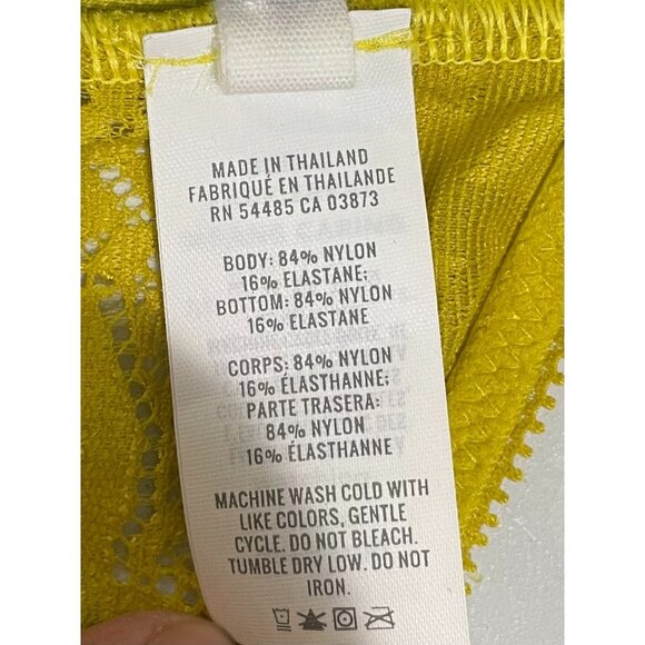 Aerie Yellow Lace Bralette With Adjustable Straps Size S - Picture 6 of 8